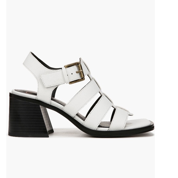 Zodiac Joleen Cage Sandals Block Heels White & Black Women’s Size 8 - Picture 10 of 13